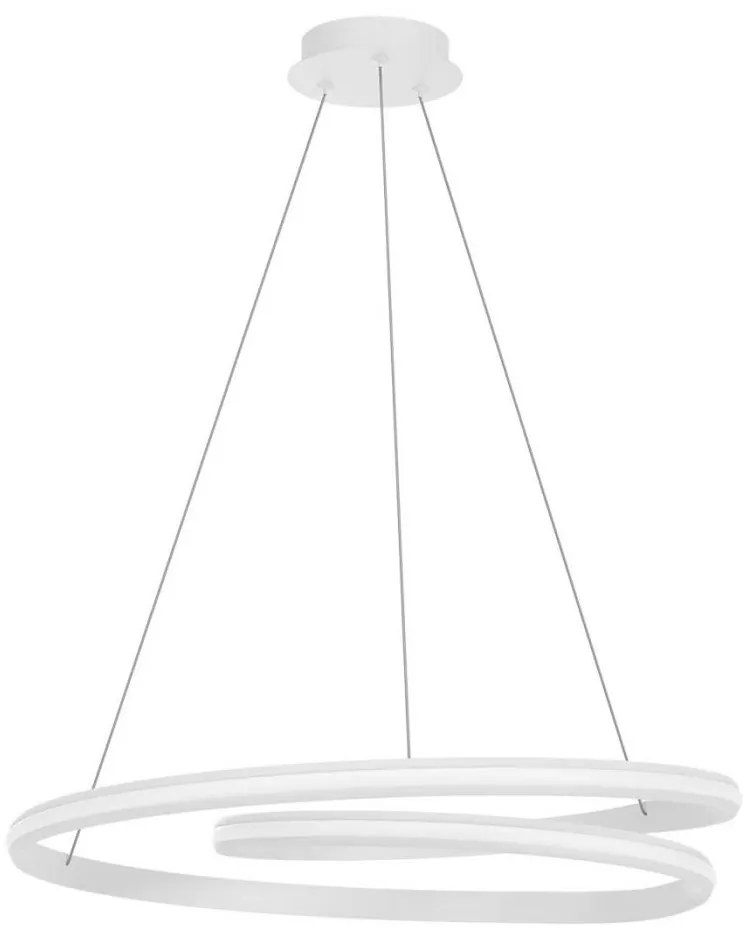 Redo 01-4363 - LED dimmelhető kábeles függeszték TORSION LED/60W/230V fehér
