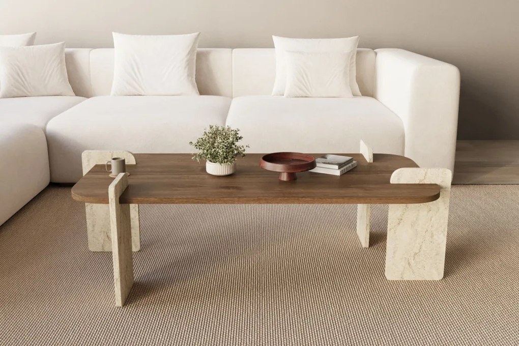 Leapiri - Walnut, Travertine