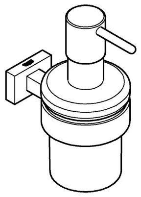 GROHE 40756001 - ESSENTIALS CUBE folyékony szappanadagoló, 160 ml, fényes króm