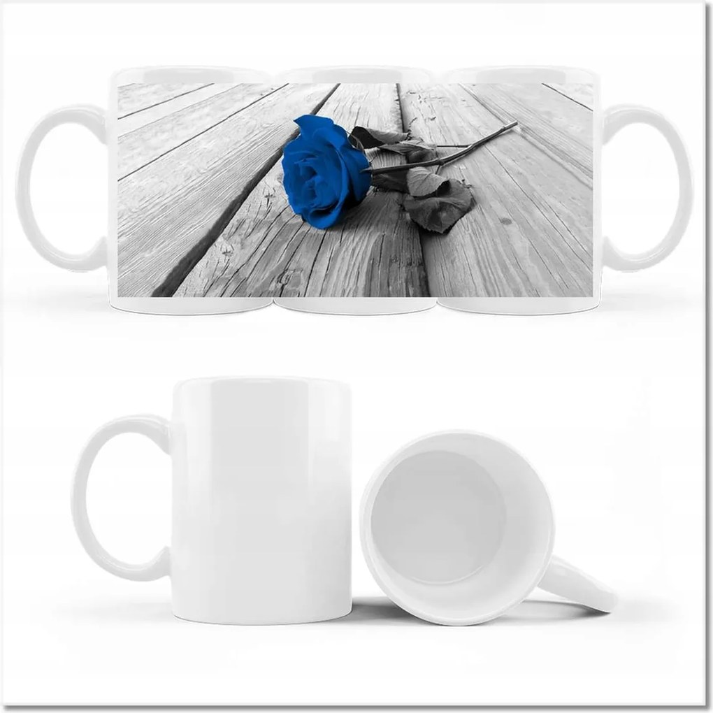 Fotó bögre Kék rózsa a hídon