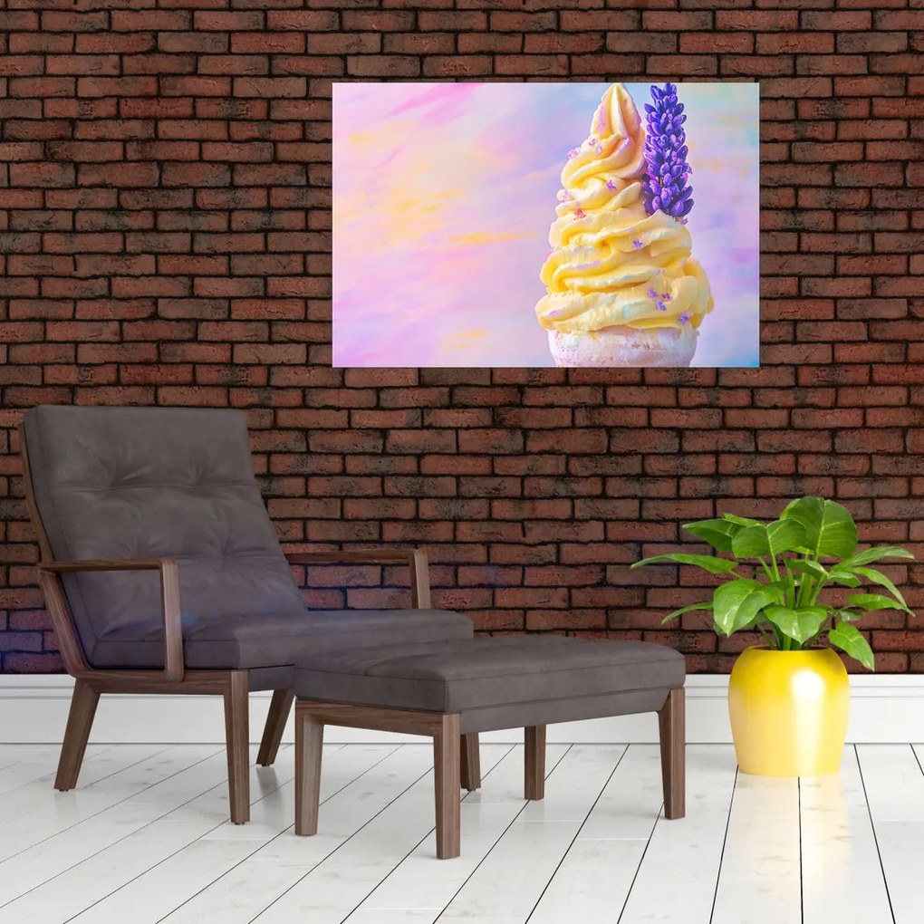 Kép - Levendulás fagylalt (90x60 cm)