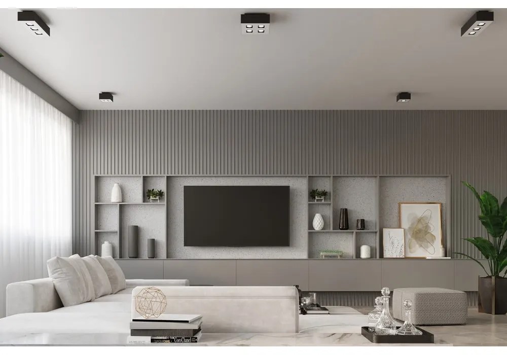 Hydra fekete mennyezeti lámpa - Sollux