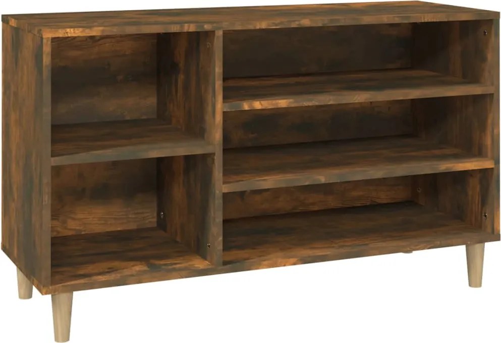 vidaXL füstös tölgy színű szerelt fa cipősszekrény 102 x 36 x 60 cm