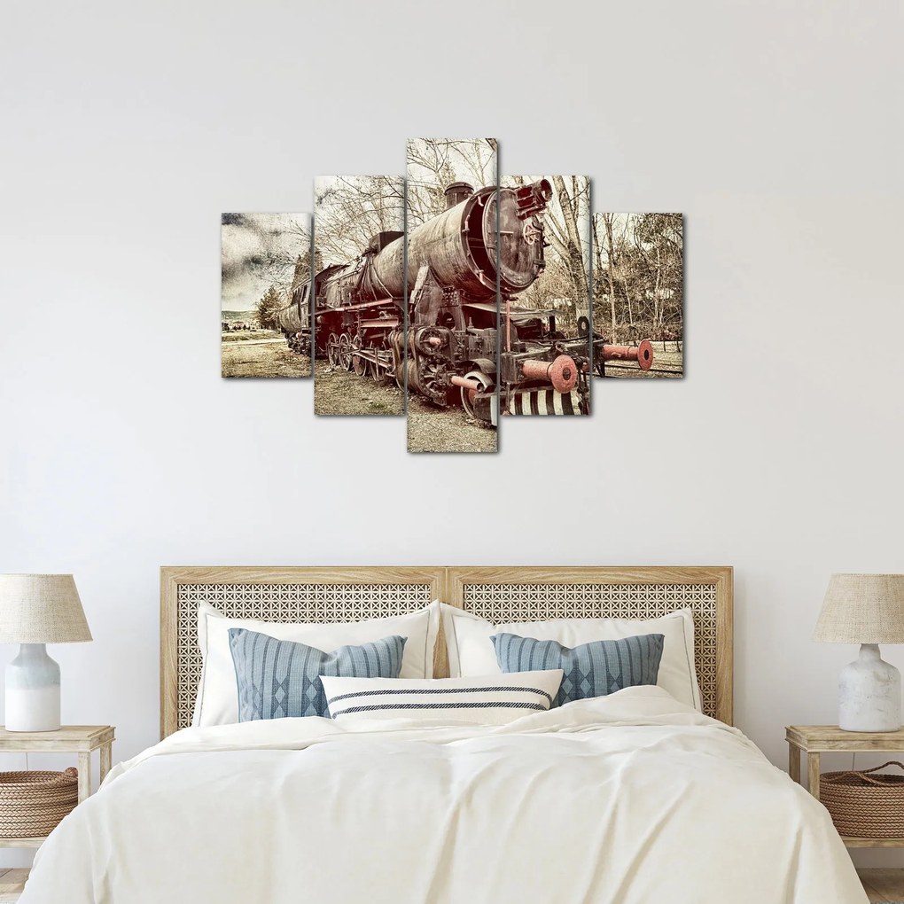 A mozdony történelmi képe (150x105 cm)