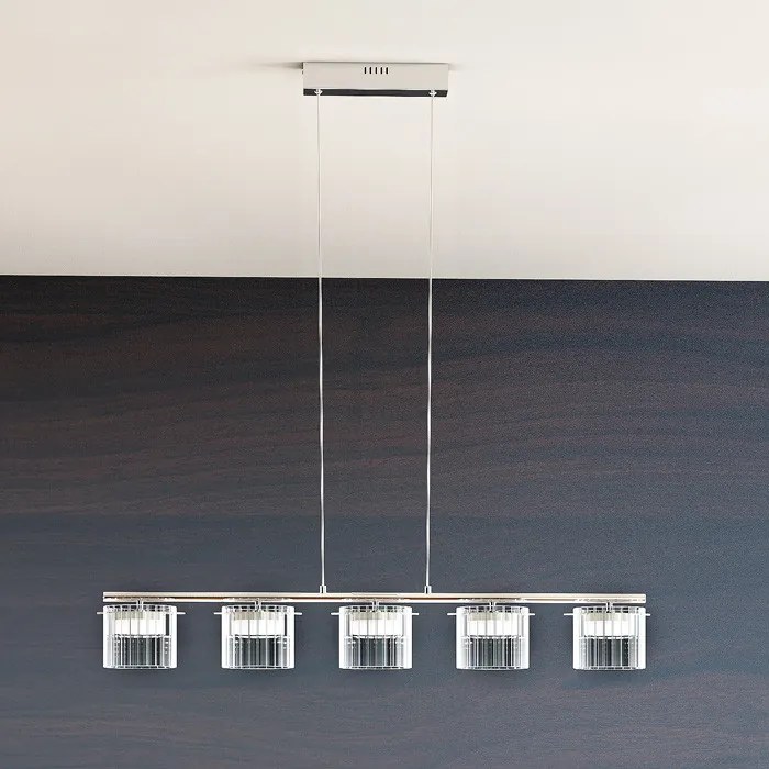 RENDL R11678 ESTRA Modern Led Függesztett Lámpa Átlátszó Üveg IP20