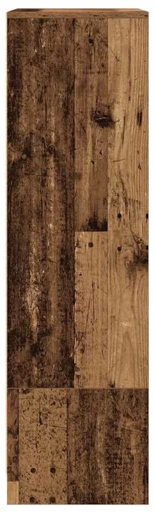 antik fa szerelt fa szekrény fiókkal 55,5x34x119,5 cm