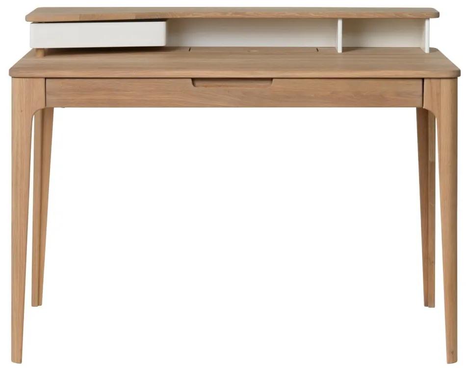 Amalfi fehér tölgy íróasztal, 120 x 60 cm - Unique Furniture