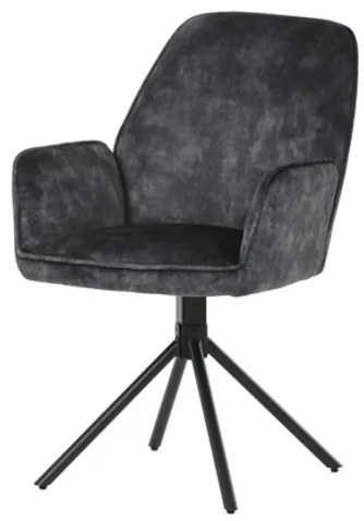 Autronic Étkezőszék fekete szövet HC-511 BK4