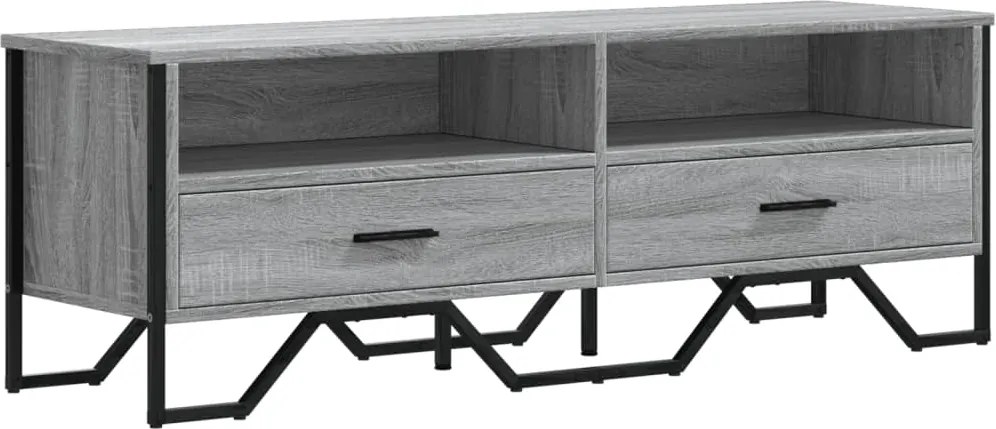 vidaXL szürke sonoma színű szerelt fa TV-szekrény 122 x 34 x 41 cm