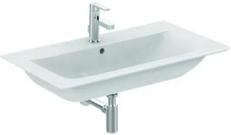 Mosdó bútorba Ideal Standard Connect air 84x46 cm fehér színben fényes felülettel középső nyílással E027901