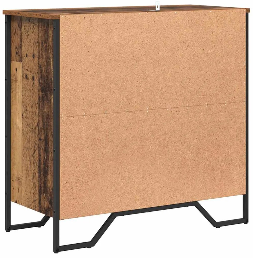 Széf fiókkal Régi fa 79.5 x 35.5 x 74.5 cm Faanyag