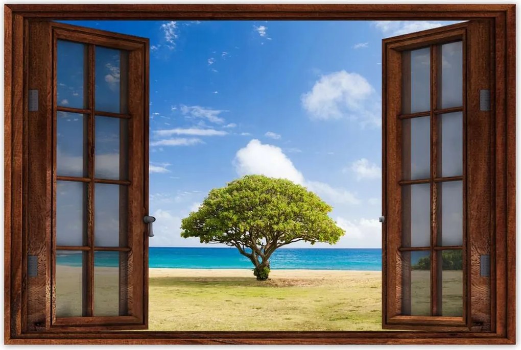 Poszterek 60x40 Tájkép fával