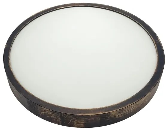 Brilagi - LED mennyezeti lámpatest CARVALHO SLIM SMOKEY LED/36W/230V tölgy, átmérő 37,5 cm