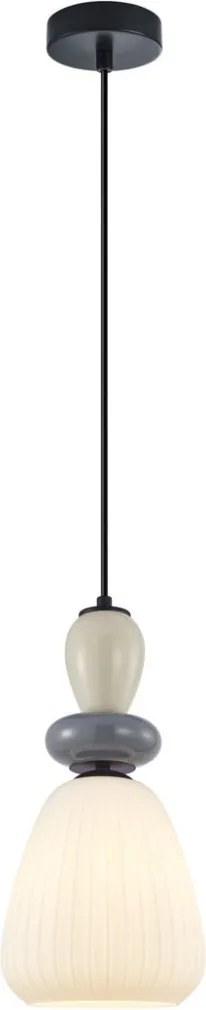 Italux Domali PND-36816-1D-BK-WH Függőlámpa 1x40W/E27 IP20