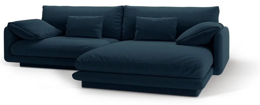 Sötétkék sarokkanapé (jobb oldali) Torino – Micadoni Home