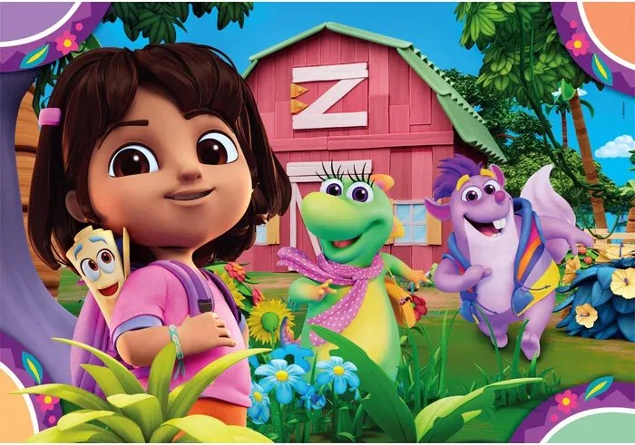 Dóra, a felfedező Garden 2x20 db-os puzzle Clementoni