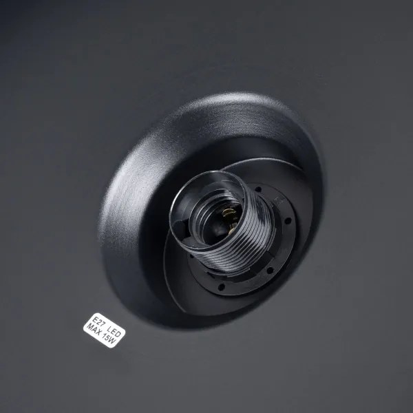 Sollux SL.1703 - Csillár zsinóron BILO 1xE27/15W/230V átm. 35 cm fekete