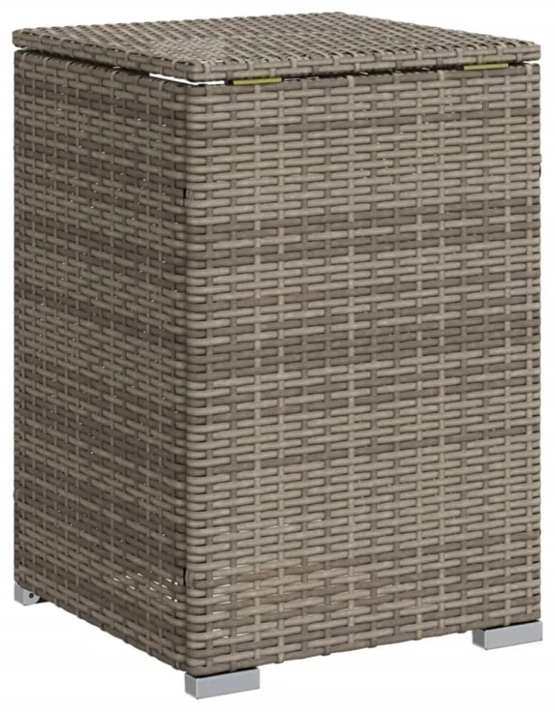 szürke polyrattan propántartály borító asztal 40 x 40 x 60 cm