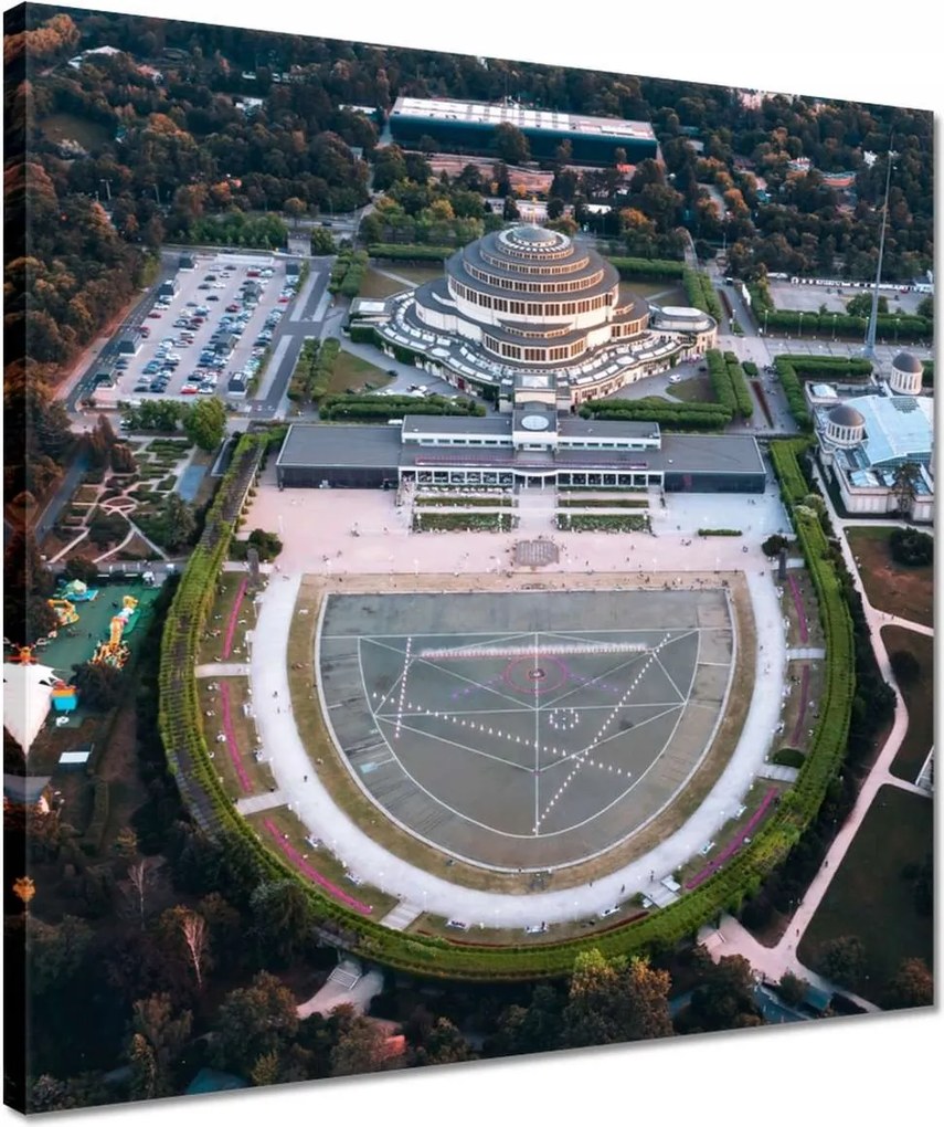 Vászonkép 40x40 Centenáriumi csarnok Boroszló