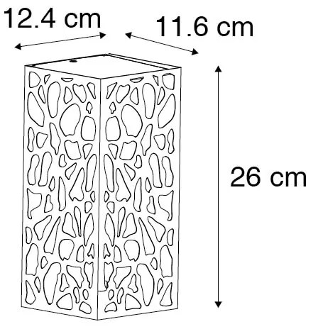 Modern kültéri fali lámpa fekete IP44 - Nicole