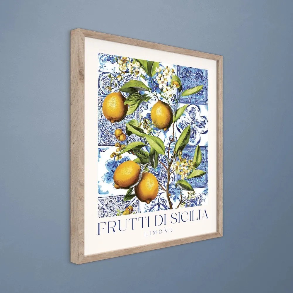 Nyomtatott keretezett kép 40x50 cm Sicilia – Styler