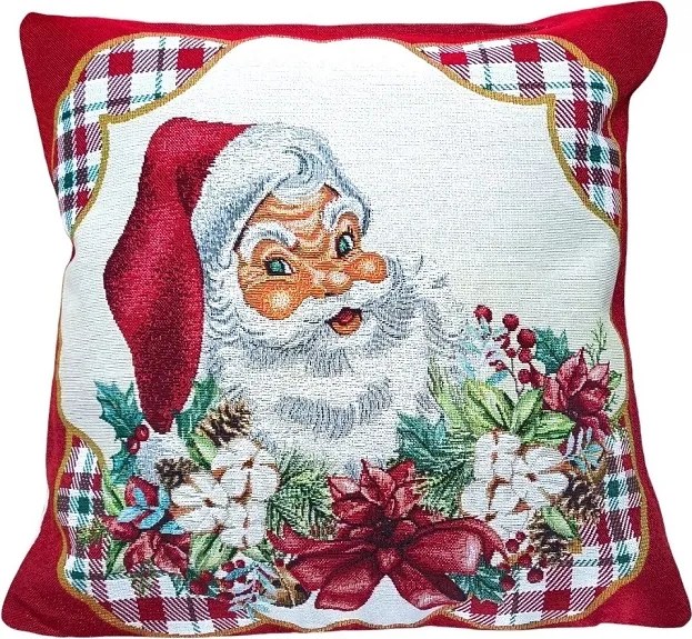 Gobelin Párnahuzat Karácsonyi Dekoratív Mikulás 43/43