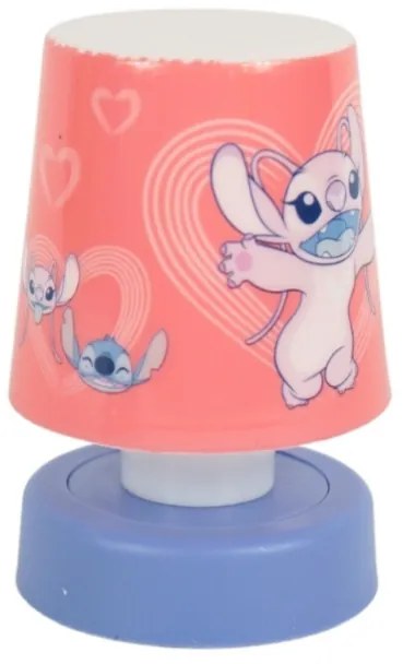 LED gyerek éjjeli lámpa LILO & STITCH 11 cm rózsaszín