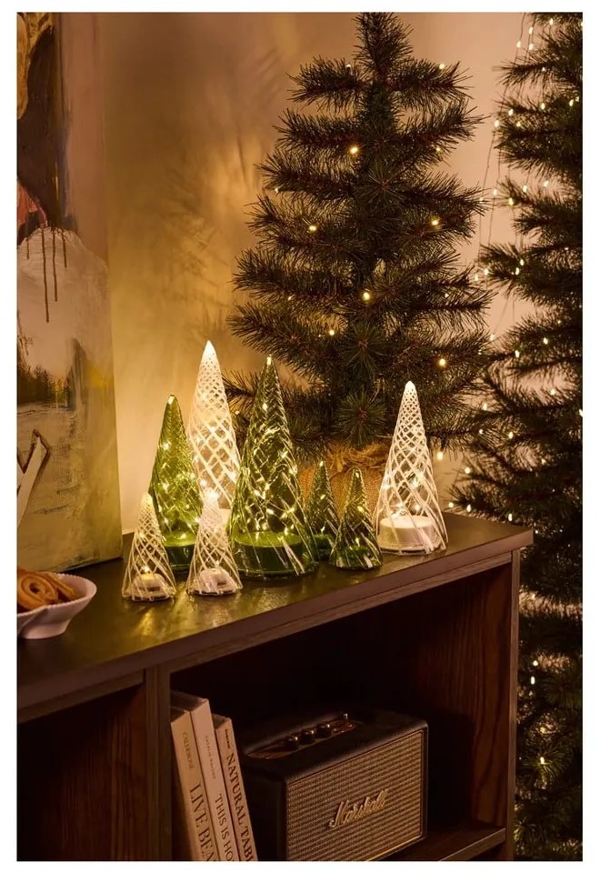 Zöld karácsonyi fénydekoráció 2 db-os ø 6 cm Vilma – Sirius