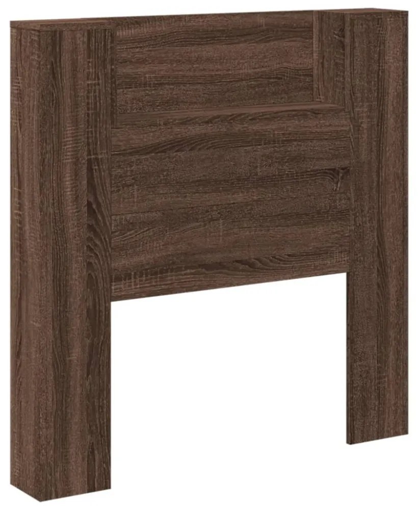 barna tölgy színű áthidalószekrény LED-ekkel 100x16,5x103,5 cm