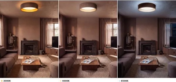 BRILAGI-LED mennyezeti lámpatest VELVET VARI LED/24W/230V CCT Ø 45 cm barna/arany