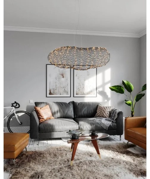 ByRydens 4201260-4002 - LED Csillár zsinóron HAYDEN LED/20W/230V fekete