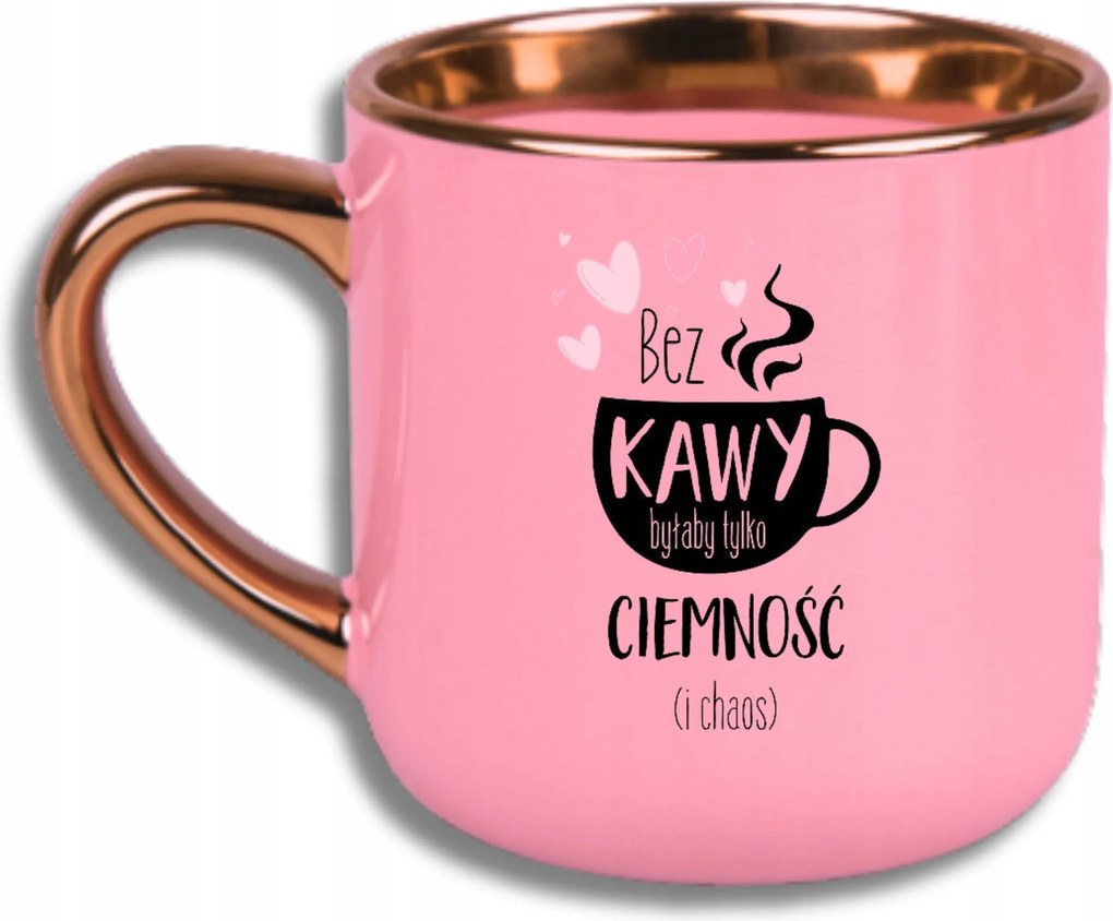 Bögre Rózsaszín Elegáns Nagy Vicces Ajándék Kávé Nélkül