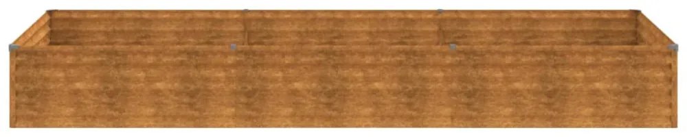 corten acél kerti magaságyás 291x100x36 cm