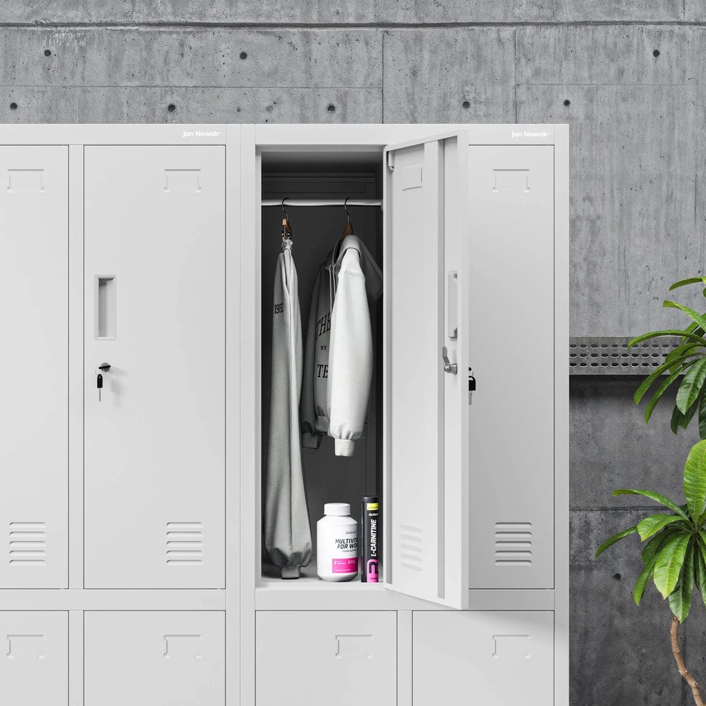 BHP munkaruhaszekrény szürke: BARTEK 2 Plus