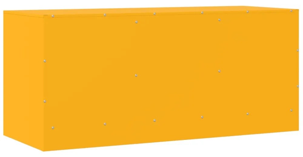 mustársárga acél TV-szekrény 99 x 39 x 44 cm