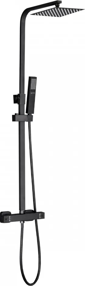 Mazama Black zuhanyszett termosztátos csapteleppel