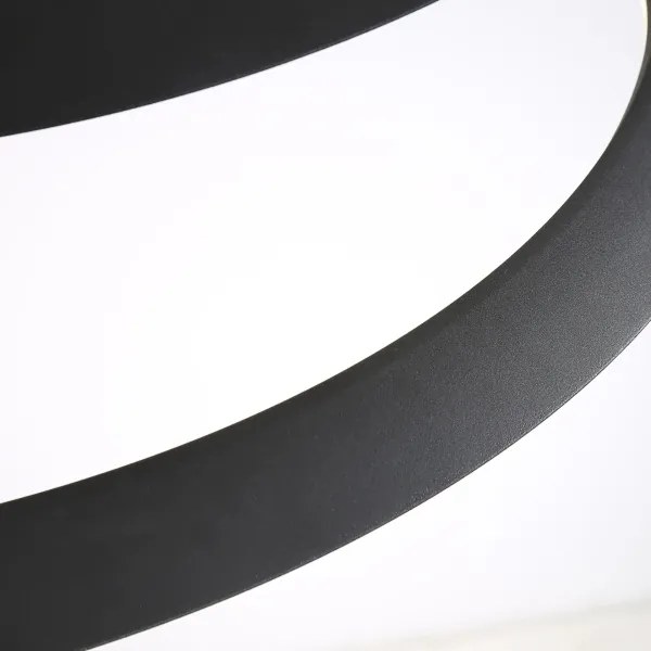 LED Csillár zsinóron TANGO LED/44W/230V 4000K átm. 60 cm fekete