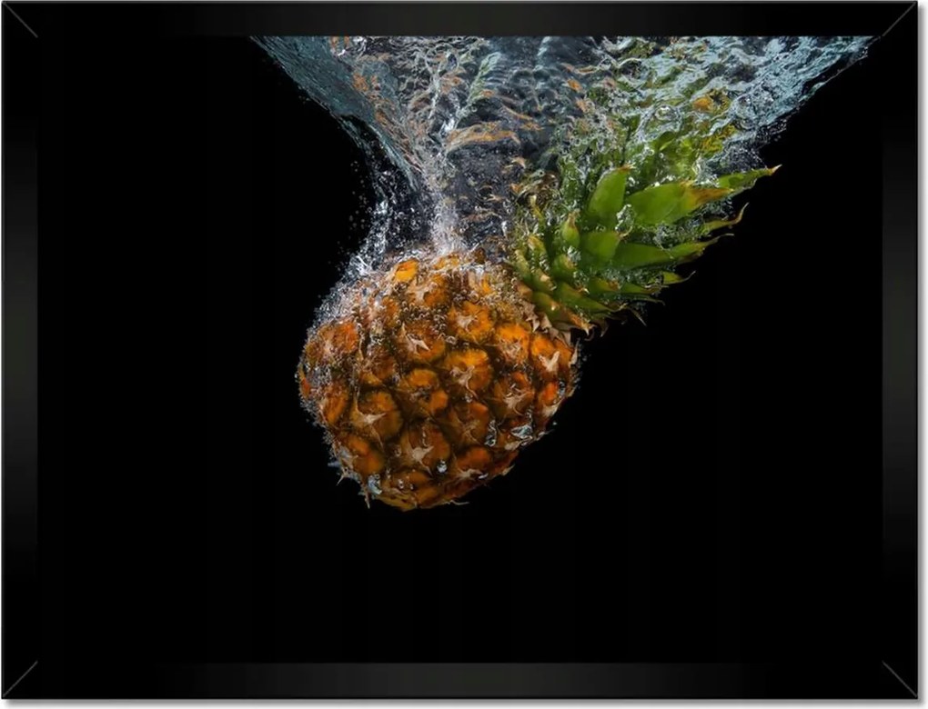 Poszterek keretben 40x30 Ananász a vízbe esik