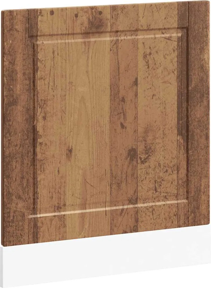 vidaXL mosogatógép panel Porto régi fa 60x1,5x67 cm műanyag fa