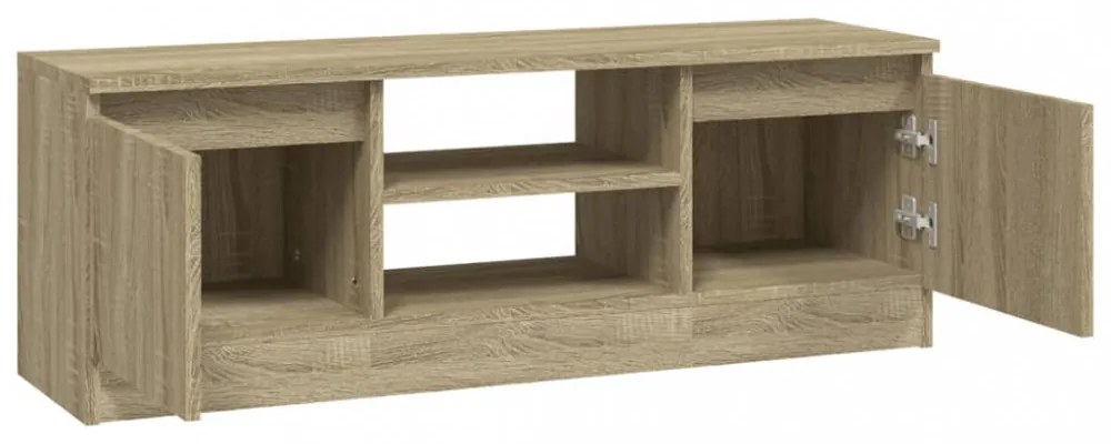 sonoma tölgy színű TV-szekrény ajtóval 102 x 30 x 36 cm