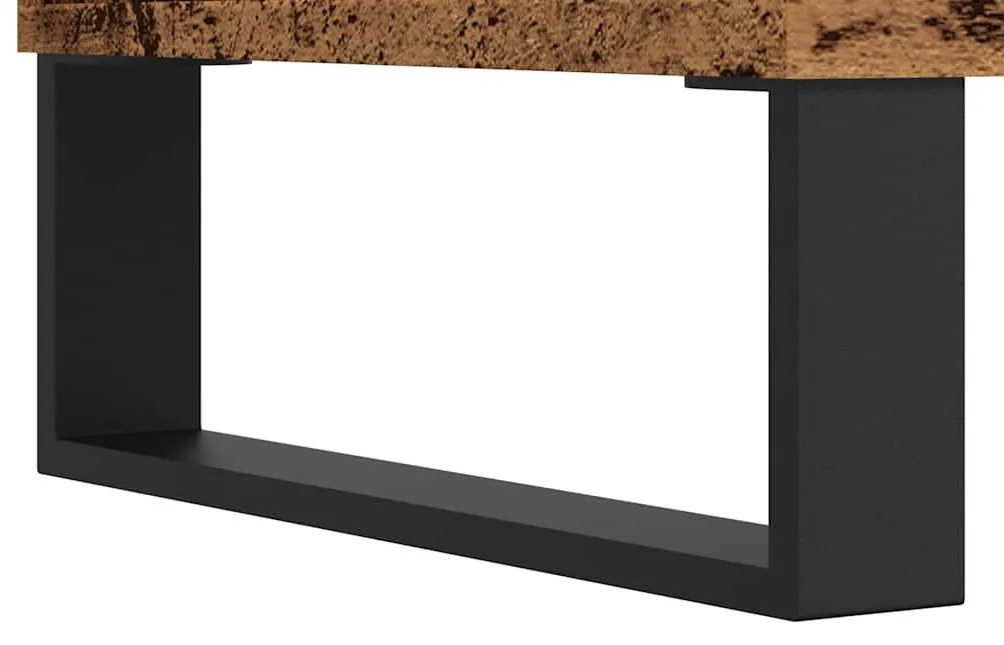 antik fa színű szerelt fa TV-szekrény 100x35x55 cm