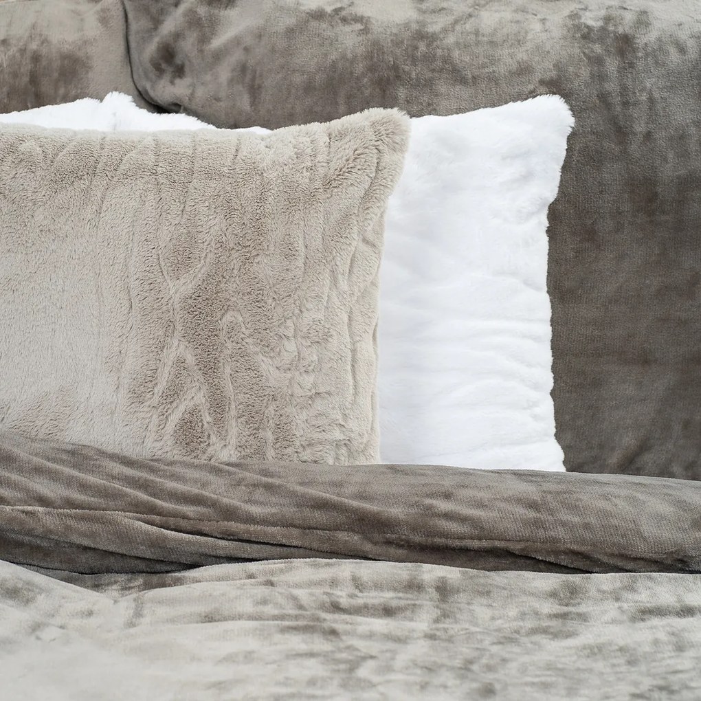 4Home mikroflanel ágyneműhuzat szürke, 140 x 200 cm, 70 x 90 cm, 140 x 200 cm, 70 x 90 cm