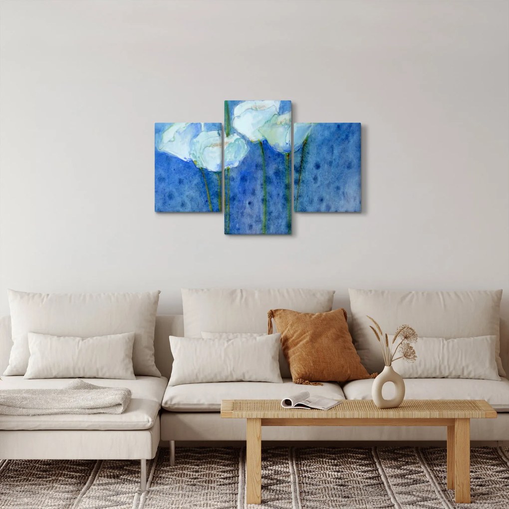 Kép - fehér tulipán (90x60 cm)