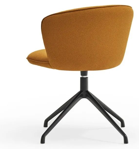 Mustársárga kárpitozott étkezőfotel szett 2 db-os Add – Teulat