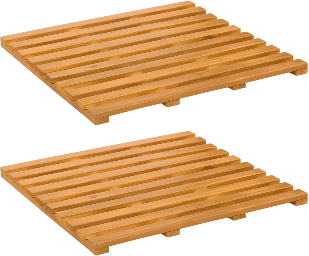 vidaXL Fürdőszoba szőnyeg Egyszínű Barna 100 x 53 cm faszínű