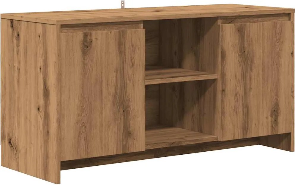 vidaXL kézműves tölgy színű szerelt fa TV-szekrény 102x37,5x52,5 cm