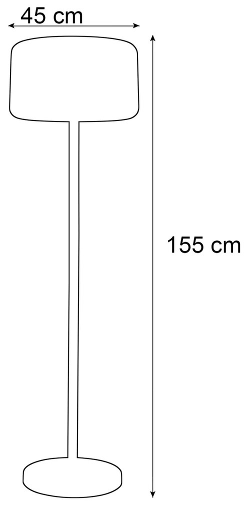 Kültéri állólámpa fehér, dimmerrel, napelemes, újratölthető LED, IP65 - Chloe Plant
