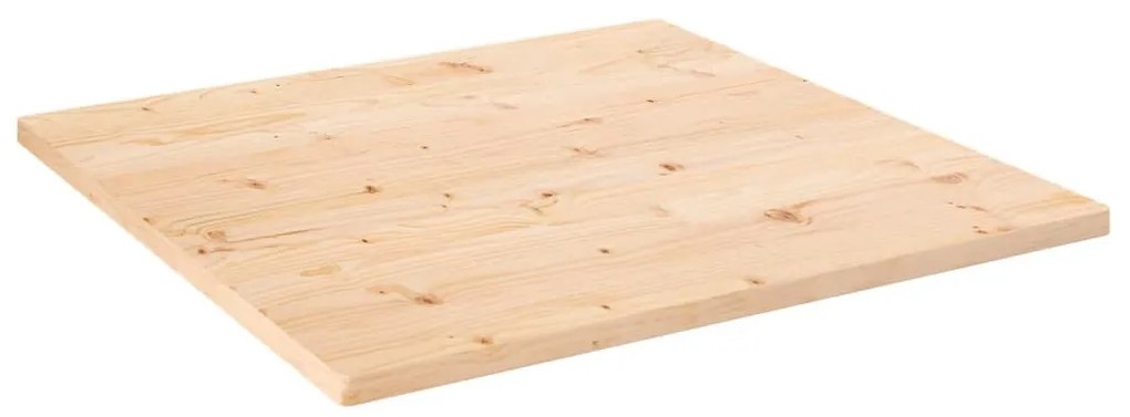 tömör fenyőfa négyszögű asztallap 70 x 70 x 2,5 cm