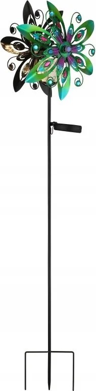 Napelemes kültéri led lámpa globo 36577 szél Solar 124 cm