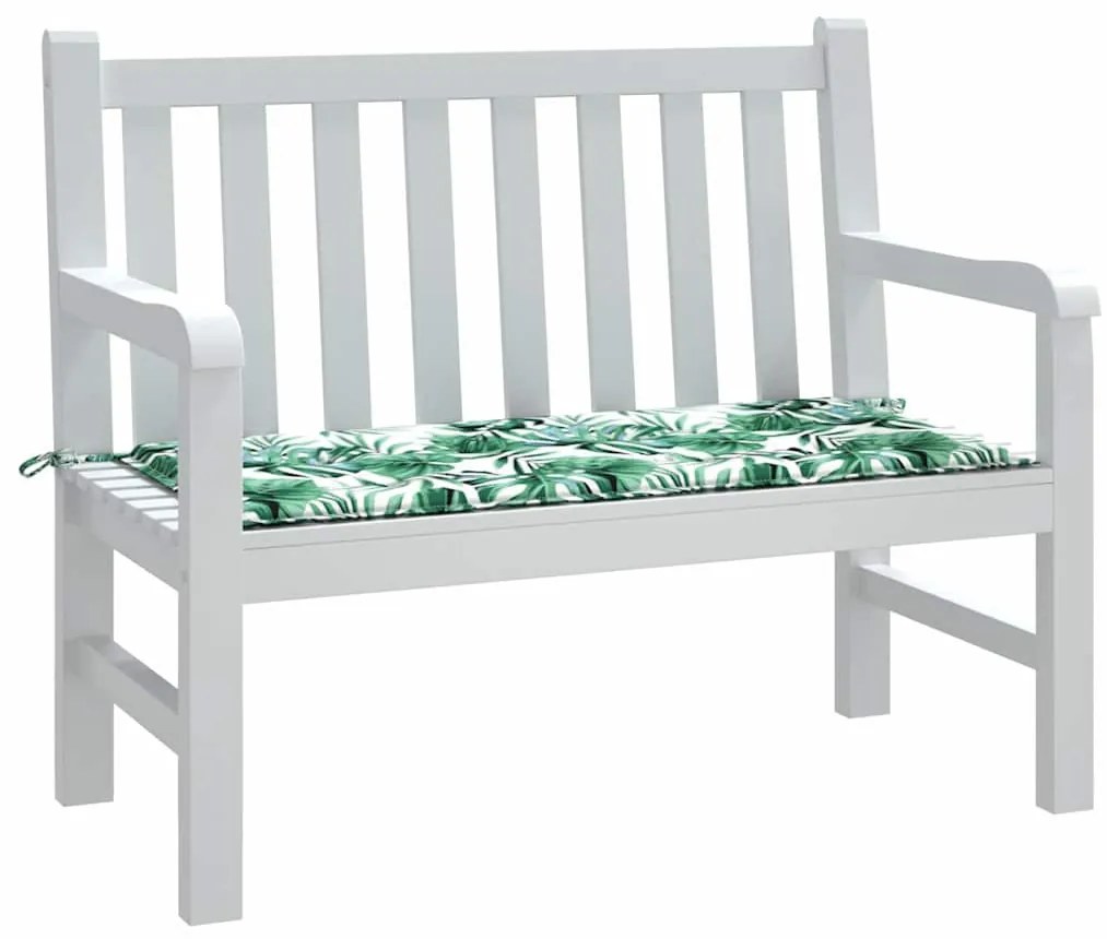 Kerti pad párna Virágos Zöld 100 x 50 x 4 cm Oxford szövet